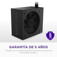 Miniatura 10 de Fuente Alimentación 750W NZXT  C750 Bronze 80 PLUS Bronze Non-Modular Negro