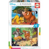 Miniatura 2 de PUZZLE INFANTIL 2x20 DISNEY ANIMALS DE 3-5 ANOS EDUCA BORRAS 18103