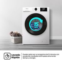 Miniatura 11 de LAVADORA CARGA FRONTAL HISENSE WF1G7021BW 7 KG 1200 RPM B BLANCO