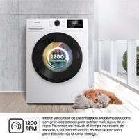 Miniatura 15 de LAVADORA CARGA FRONTAL HISENSE WF1G7021BW 7 KG 1200 RPM B BLANCO