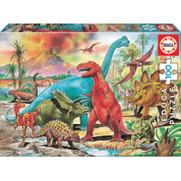 Miniatura 1 de PUZZLE INFANTIL 100 DINOSAURIOS DE 6-8 ANOS EDUCA BORRAS 13179