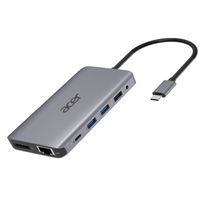 Miniatura 2 de 12IN1 USB TYPE C TO 2X HDMI 1X VGA/1X RJ-45/2X USB SILV ER