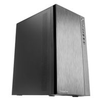 Miniatura 2 de TACENS  ACX Caja Mini Torre Micro ATX Frontal Aluminio Pulido Ventilador 12cm USB 3.0 Negro  Negro