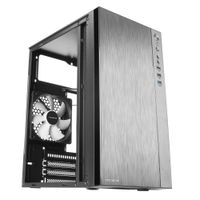 Miniatura 5 de TACENS  ACX Caja Mini Torre Micro ATX Frontal Aluminio Pulido Ventilador 12cm USB 3.0 Negro  Negro