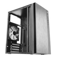 Miniatura 7 de TACENS  ACX Caja Mini Torre Micro ATX Frontal Aluminio Pulido Ventilador 12cm USB 3.0 Negro  Negro
