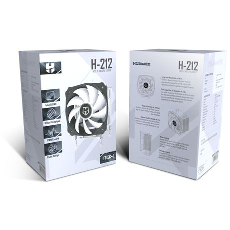 Refrigeración Aire NOX HUMMER H212 Intel LGA1851/1700/1200/115X AMD AM4/AM5 - Imagen 7 de 7 Refrigeración Aire NOX HUMMER H212 Intel LGA1851/1700/1200/115X AMD AM4/AM5 - Imagen 7 de 7