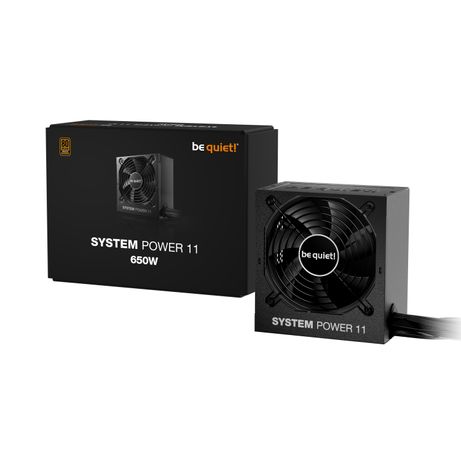 Fuente Alimentación 650W BE QUIET! System Power 11 650W 80 PLUS Bronze Non-Modular Negro - Imagen 4 de 4 Fuente Alimentación 650W BE QUIET! System Power 11 650W 80 PLUS Bronze Non-Modular Negro - Imagen 4 de 4
