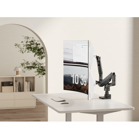 SOPORTE DE MESA EQUIP 650182 PARA 2 PANTALLA DE 17"-35" NEGRO Max. 20Kg POR PANTALLA Max.VESA 100x10 - Imagen 7 de 12 SOPORTE DE MESA EQUIP 650182 PARA 2 PANTALLA DE 17"-35" NEGRO Max. 20Kg POR PANTALLA Max.VESA 100x10 - Imagen 7 de 12