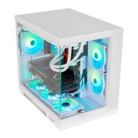 Miniatura 4 de CAJA HUMMER ASTRA NEO SEMITT ATX CRISTAL FRAMELESS BLANCO