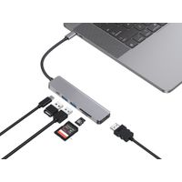Miniatura 6 de ADAPTADOR USB-C  6EN1 CONCEPTRONIC DONN02 HDMI USB-C USB 3.0 LECTOR SD