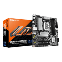 Miniatura 1 de GIGABYTE Intel  B860M DS3H Placa base - CPUs Intel Core Ultra, VRM de 5+1+2+1 fases, hasta 9066MHz DDR5, 1xPCIe 5.0 + 1xPCIe 4.0 M.2, LAN 2,5 GbE, USB
