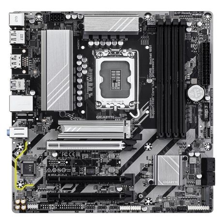 GIGABYTE Intel B860M DS3H Placa base - CPUs Intel Core Ultra, VRM de 5+1+2+1 fases, hasta 9066MHz DDR5, 1xPCIe 5.0 + 1xPCIe 4.0 M.2, LAN 2,5 GbE, USB - Imagen 3 de 5 GIGABYTE Intel B860M DS3H Placa base - CPUs Intel Core Ultra, VRM de 5+1+2+1 fases, hasta 9066MHz DDR5, 1xPCIe 5.0 + 1xPCIe 4.0 M.2, LAN 2,5 GbE, USB - Imagen 3 de 5