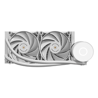 Miniatura 1 de SISTEMA DE REFRIGERACION LIQUIDA PROFESIONAL MARS GAMING MLPRO240W BLANCO 2x120mm FDB COBRE INTEL AM