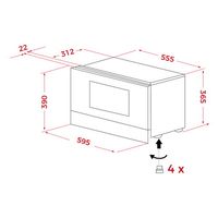 Miniatura 10 de HORNO MICROONDAS CON GRILL TEKA MS 6220 BIS R INOX 21,56 LITROS INOX