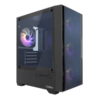 Miniatura 1 de COOLBOX  COOLBOX GAMING CAJA MATX GM220 FUSION NEGRA MESH USB-C 3.2 GEN1 SIN FTE+ 4 VENT. ARGB RGB Negro
