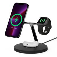 Miniatura 2 de BASE DE CARGA POWERHOUSE BELKIN WIZ017VFBK APPLE WATCH, iPHONE MAGSAFE 15W & AIRPODS COLOR NEGRO