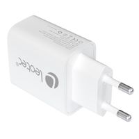 Miniatura 2 de LEOTEC CARGADOR 30W GaN 1 USB C PD+1 USB A blanco(compatible con Apple y Samsung)