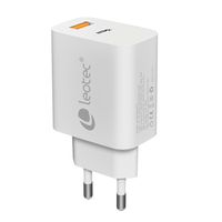 Miniatura 3 de LEOTEC CARGADOR 30W GaN 1 USB C PD+1 USB A blanco(compatible con Apple y Samsung)