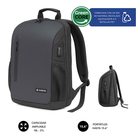 MOCHILA PORTATIL 15,6´´ SUBBLIM NOMAD XPAND AIR NEGRA - Imagen 1 de 5 MOCHILA PORTATIL 15,6´´ SUBBLIM NOMAD XPAND AIR NEGRA - Imagen 1 de 5