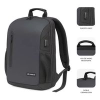 Miniatura 3 de MOCHILA PORTATIL 15,6´´ SUBBLIM NOMAD XPAND AIR NEGRA