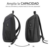 Miniatura 4 de MOCHILA PORTATIL 15,6´´ SUBBLIM NOMAD XPAND AIR NEGRA
