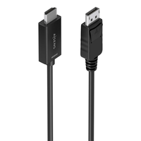 Miniatura 1 de AISENS Cable conversor DisplayPort a HDMI 4K 60Hz  DP M HDMI M  Negro  1 5m