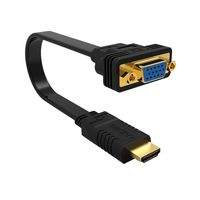 Miniatura 1 de Ewent EW9869 video cable adapter 0.15 m HDMI Type A (Standard) VGA (D-Sub) Black
