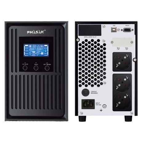 Phasak Conqueror Pro sistema de alimentaci n ininterrumpida UPS Doble conversi n en l nea 1 kVA 900 W - Imagen 3 de 9 Phasak Conqueror Pro sistema de alimentaci n ininterrumpida UPS Doble conversi n en l nea 1 kVA 900 W - Imagen 3 de 9