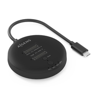 Miniatura 1 de AISENS Estacion De Docking De Doble Bahia NVME a USB 3 2 Gen2x2  Clone  Negro