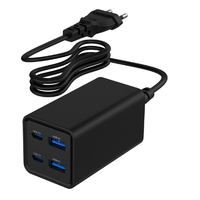 Miniatura 1 de CARGADOR RAPIDO GEMBIRD USB POWERDELIVERY GAN DE 4 PUERTOS 65 W NEGRO