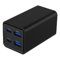 Miniatura 3 de CARGADOR RAPIDO GEMBIRD USB POWERDELIVERY GAN DE 4 PUERTOS 65 W NEGRO