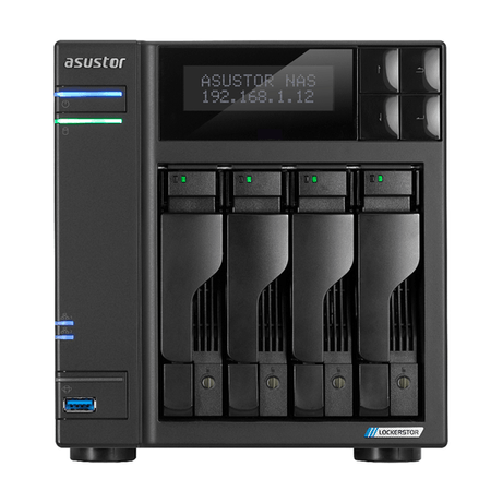 SERVIDOR NAS ASUSTOR LOCKERSTOR AS6704T 4 BAHIAS 3.5" 4 x M.2 NVMe Celeron N5105 QUAD JASPER LAKE 2. - Imagen 1 de 7 SERVIDOR NAS ASUSTOR LOCKERSTOR AS6704T 4 BAHIAS 3.5" 4 x M.2 NVMe Celeron N5105 QUAD JASPER LAKE 2. - Imagen 1 de 7