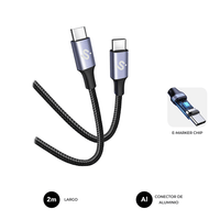 Miniatura 1 de CABLE SUBBLIM PLUS 100W C-C 2M BLACK
