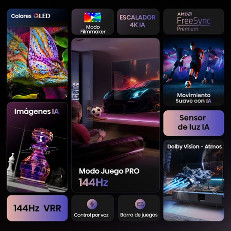 HISENSE 55" 55E7Q PRO QLED Pro 4K Ultra HD - Imagen 3 de 13 HISENSE 55" 55E7Q PRO QLED Pro 4K Ultra HD - Imagen 3 de 13