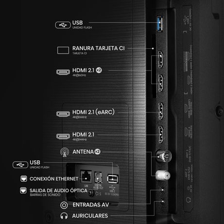 HISENSE 55" 55E7Q PRO QLED Pro 4K Ultra HD - Imagen 12 de 13 HISENSE 55" 55E7Q PRO QLED Pro 4K Ultra HD - Imagen 12 de 13
