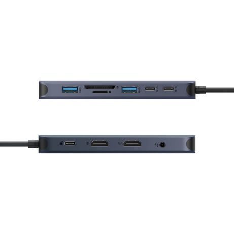 HyperDrive EcoSmart Gen.2 Dual HDMI USB-C 11-in-1 Hub w 140 W PD3.1 Pass-Thru - For MST enabled devices - Imagen 7 de 7 HyperDrive EcoSmart Gen.2 Dual HDMI USB-C 11-in-1 Hub w 140 W PD3.1 Pass-Thru - For MST enabled devices - Imagen 7 de 7