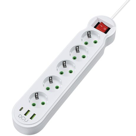 REGLETA DCU 5 TOMAS + 3 PUERTOS USB 10.5W - Imagen 2 de 3 REGLETA DCU 5 TOMAS + 3 PUERTOS USB 10.5W - Imagen 2 de 3