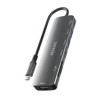 Miniatura 7 de AISENS USB C Dock 7 en 1  USB C A  1x HDMI  2x USB A  1x USB C  1x USB C PD 100W  1x SD  1x MicroSD  Gris  15cm
