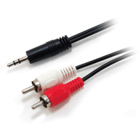 Miniatura 1 de CABLE AUDIO MINI JACK 3.5MM MACHO a 2 RCA MACHO 2.5M