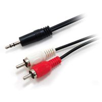 Miniatura 2 de CABLE AUDIO MINI JACK 3.5MM MACHO a 2 RCA MACHO 2.5M