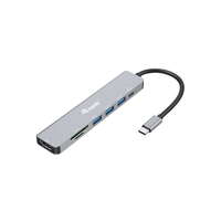 Miniatura 1 de DOCKING USB-C EQUIP 133494 A 1xHDMI 4K 3xUSB-A 3.2 5Gbps 1xLECTOR DE TARJETAS 1xUSB-C PD 100W