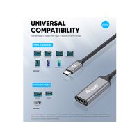 Miniatura 4 de CABLE ADAPTADOR USB-C MACHO A HDMI 2.0 4K 0,15MEQUIP