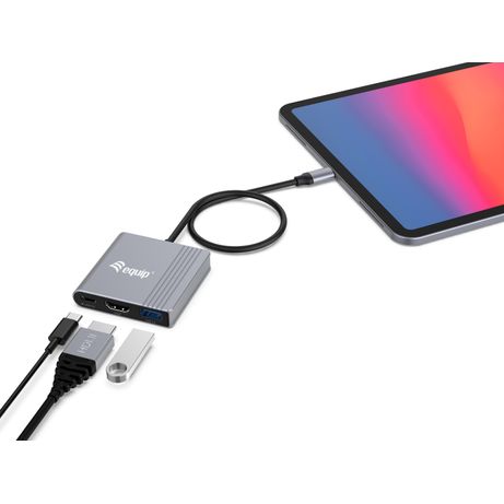 ADAPTADOR USB-C 3IN1 HDMI 4K USB-A USB-C PD 100W - Imagen 5 de 8 ADAPTADOR USB-C 3IN1 HDMI 4K USB-A USB-C PD 100W - Imagen 5 de 8