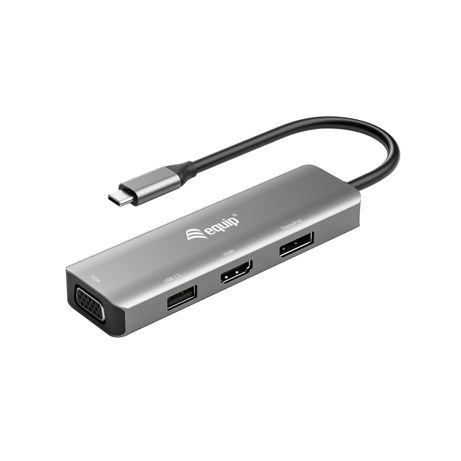 DOCKING USB-C EQUIP 133485 A 1xHDMI 4K 1xDISPLAYPORT 4K 1xVGA 1xUSB-A 2.0 - Imagen 2 de 7 DOCKING USB-C EQUIP 133485 A 1xHDMI 4K 1xDISPLAYPORT 4K 1xVGA 1xUSB-A 2.0 - Imagen 2 de 7