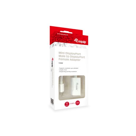 ADAPTADOR MINI DISPLAYPORT MACHO A DISPLAYPORT HEMBRA - Imagen 5 de 5 ADAPTADOR MINI DISPLAYPORT MACHO A DISPLAYPORT HEMBRA - Imagen 5 de 5