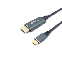 Miniatura 2 de CABLE USB-C A HDMI MACHO MACHO 3M EQUIP 4K/60Hz CARCASA CONECTOR ALUMINIO REF. 133417