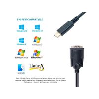Miniatura 7 de CABLE USB-C 2.0 A SERIE RS232 EQUIP 1.5M COMPATIBLE WINDOWS 7/8/10/11 LINUX MAC OS