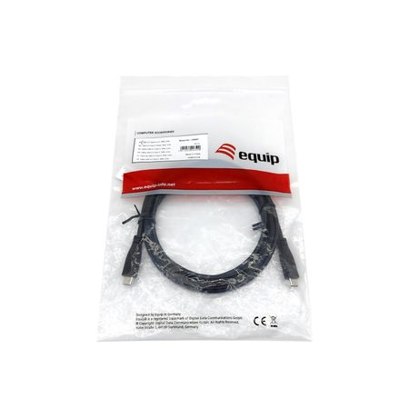 CABLE 2.0 USB-C MACHO USB-C MACHO 2M TRANSFERENCIA 480MBPS COLOR NEGRO - Imagen 4 de 4 CABLE 2.0 USB-C MACHO USB-C MACHO 2M TRANSFERENCIA 480MBPS COLOR NEGRO - Imagen 4 de 4