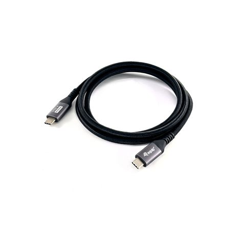 USB-C (4.0 Gen 3) Type-C to C Cable 2m M/M 240W PD 8k/60Hz 40Gbps Black - Imagen 2 de 8 USB-C (4.0 Gen 3) Type-C to C Cable 2m M/M 240W PD 8k/60Hz 40Gbps Black - Imagen 2 de 8