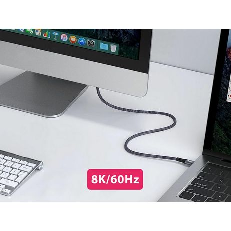 USB-C (4.0 Gen 3) Type-C to C Cable 2m M/M 240W PD 8k/60Hz 40Gbps Black - Imagen 7 de 8 USB-C (4.0 Gen 3) Type-C to C Cable 2m M/M 240W PD 8k/60Hz 40Gbps Black - Imagen 7 de 8